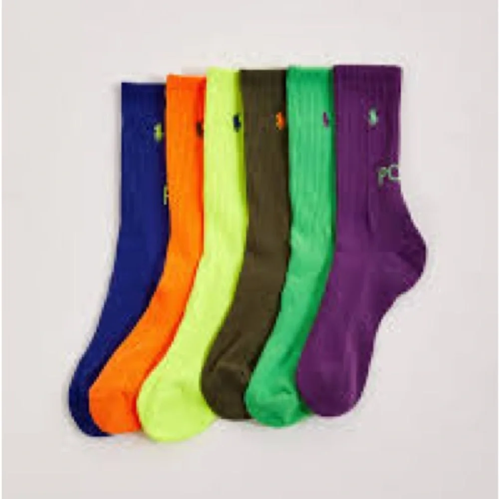 Polo Ralph Lauren Boy's Varsity Stripe & Double Logo Crew Socks 12-Pair Assorted